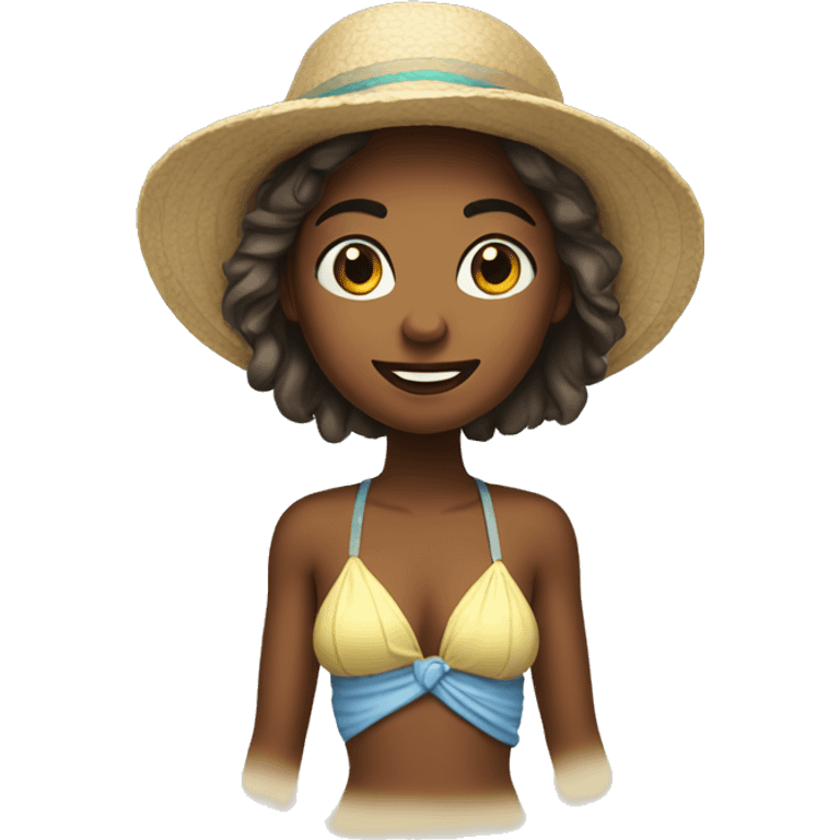 Beach girl  emoji