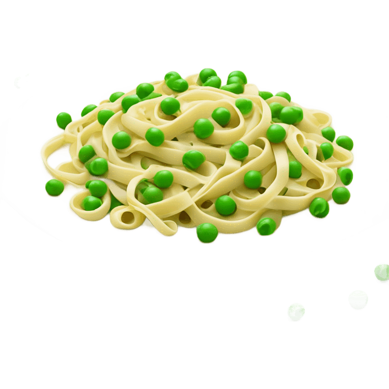 Linguini with peas emoji