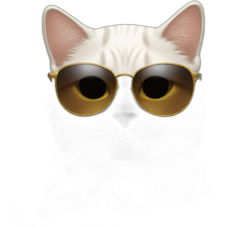 Cat with sunglasses emoji