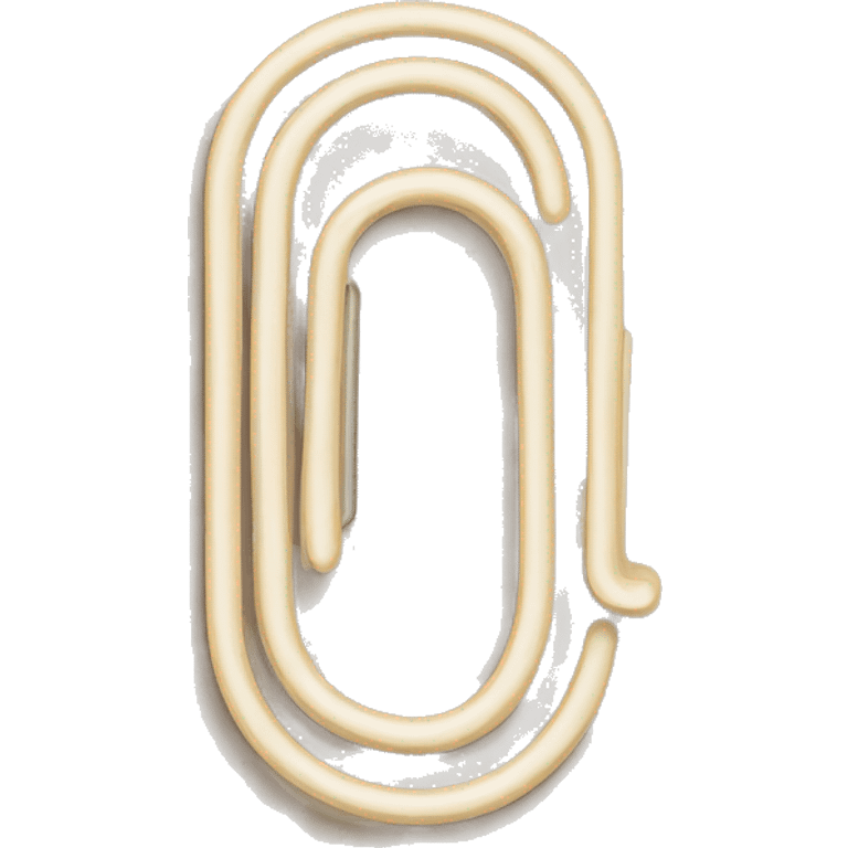 beige paper clip emoji