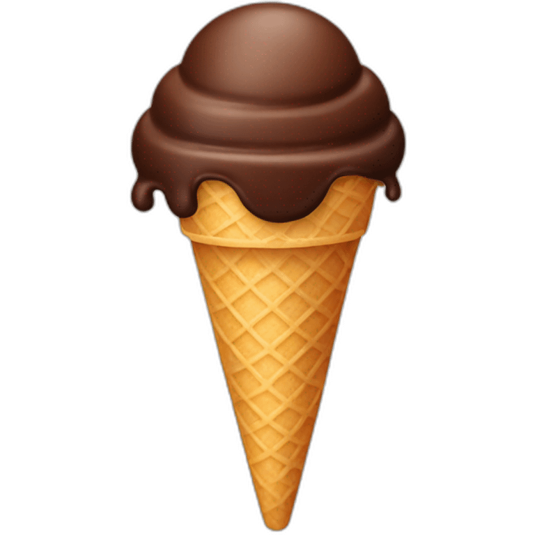 Chocolate ice cream  emoji