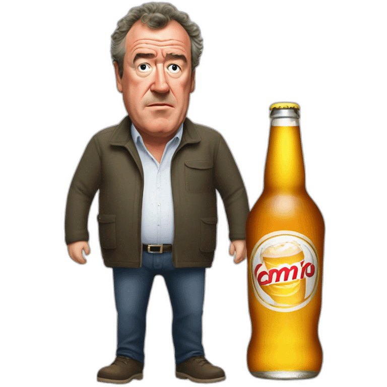 drunk jeremy clarkson with a huge beer belly emoji