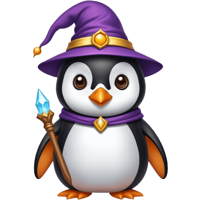 Penguin Wizard emoji