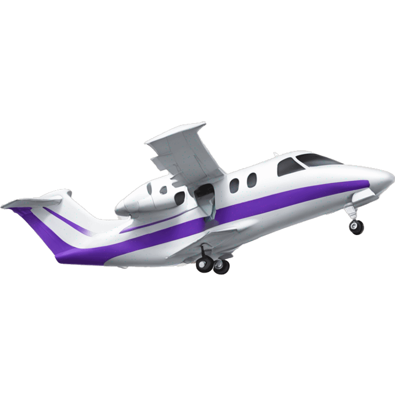 Violet private plane emoji