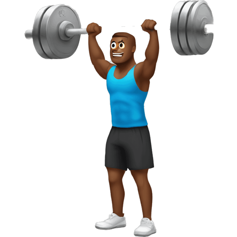 Gym barbell emoji  emoji