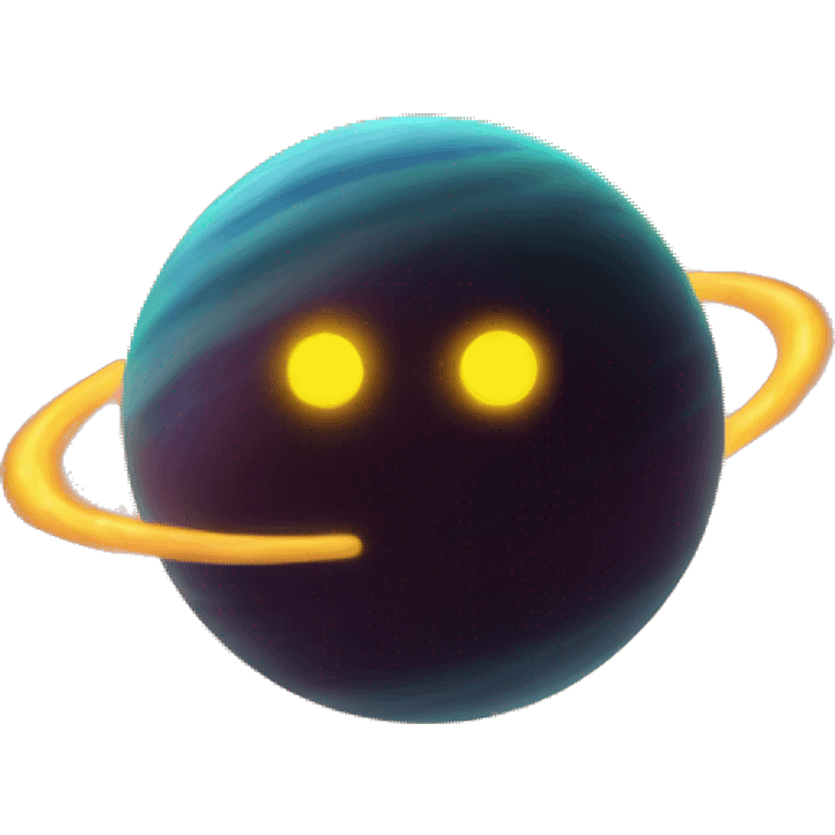 Planet with Glowing effects emoji