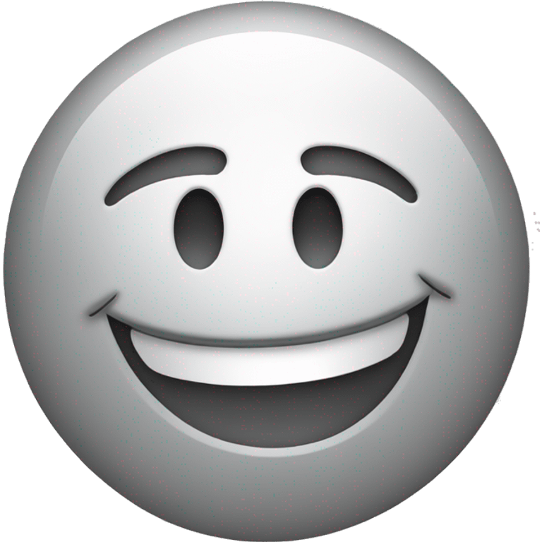 one-tone happy face emoji