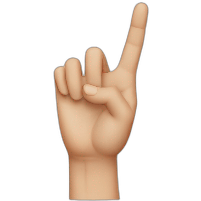 British sign language Alphabet B emoji