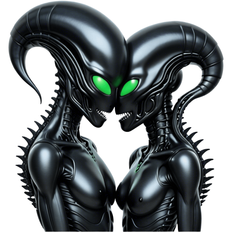 Alien Xenomorph  couple in love emoji