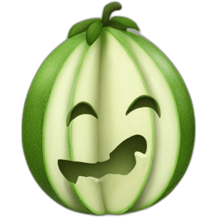 Schwarzer mit Melone auf dem Kopf emoji