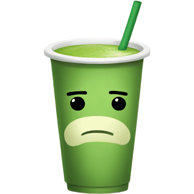 Sad matcha  emoji