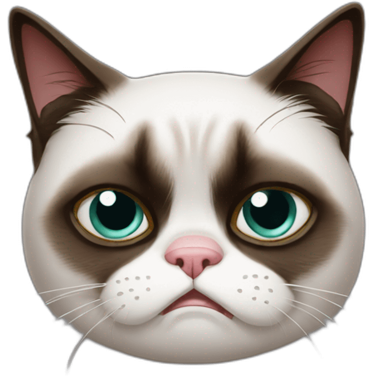 grumpy cat scary halloween emoji