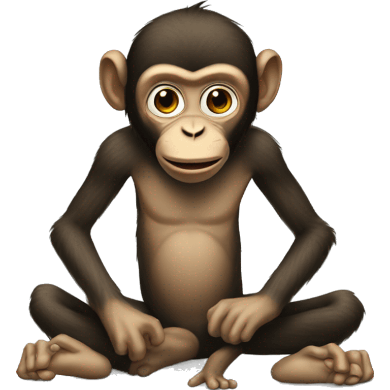 Monke with legless emoji