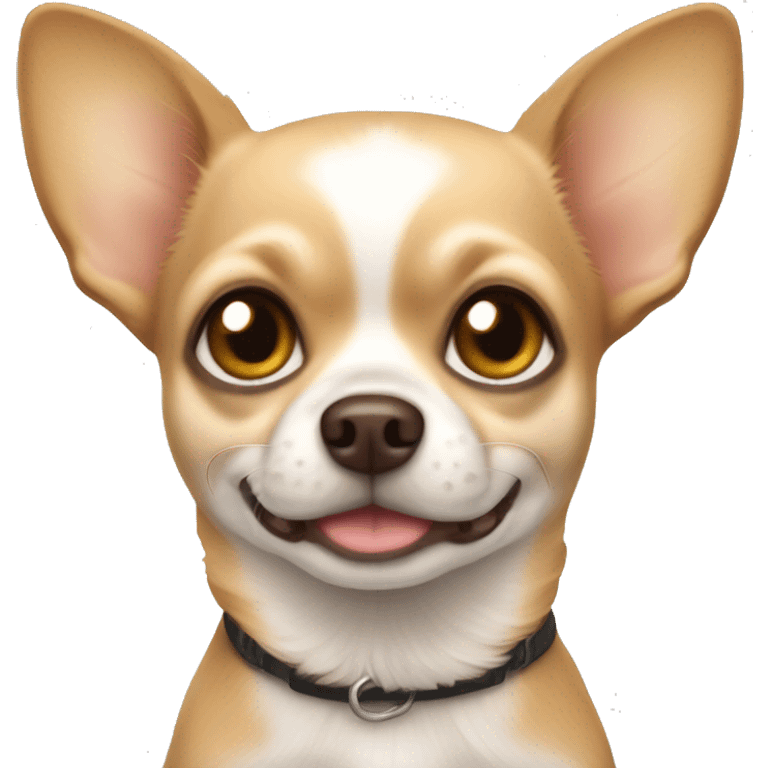 Whit light brown chihuahua  emoji