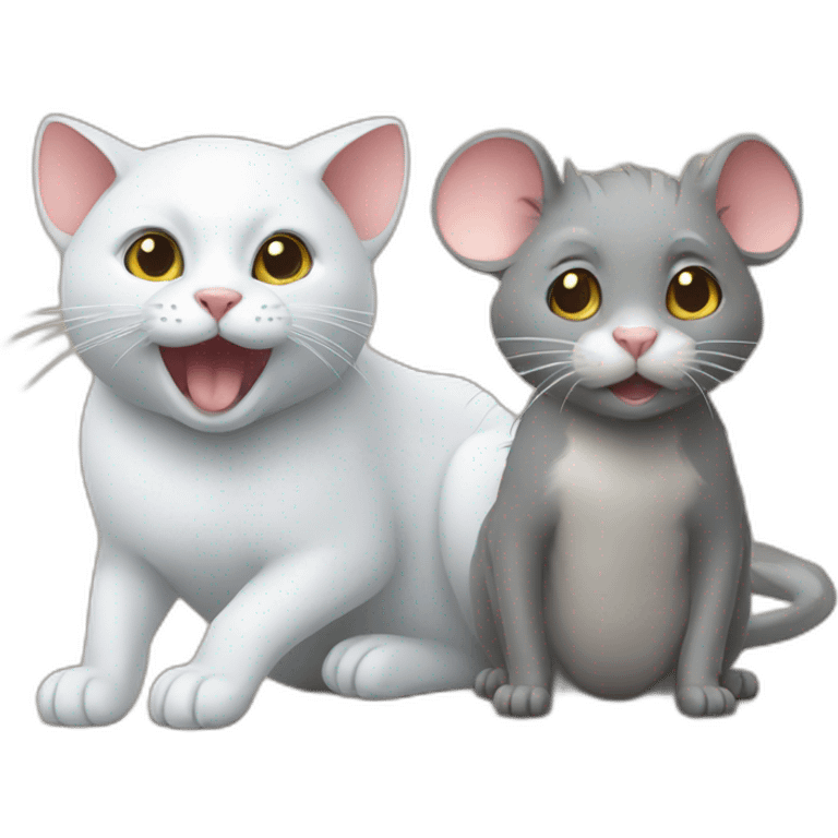 cat and rat emoji