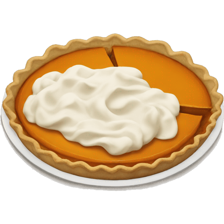 Pumpkin pie emoji