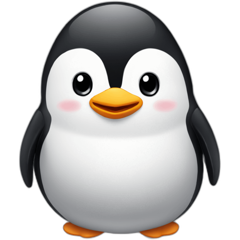 Cute little Chubby Penguin   emoji