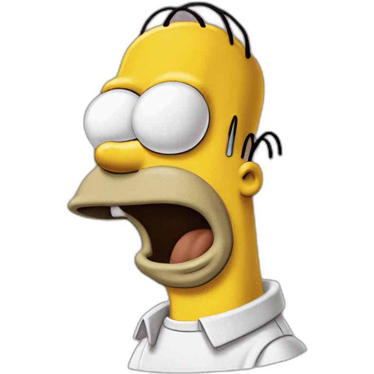 Homer simpson mange un dunot emoji