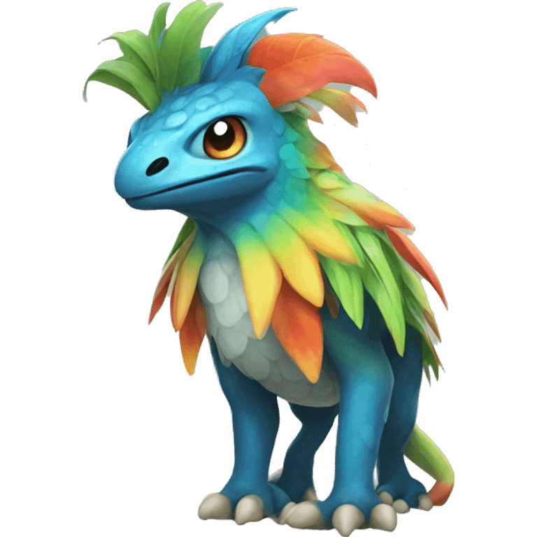 Colorful tropical Pokémon fantasy animal creature  emoji