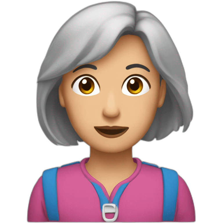 Vilma nuñez escribiendo emoji