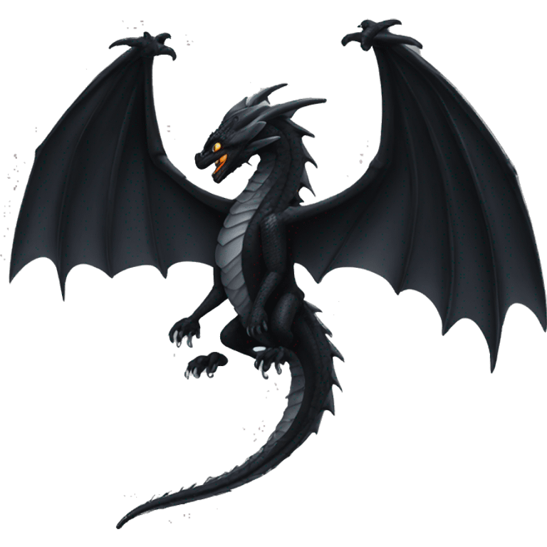 black dragon wings emoji