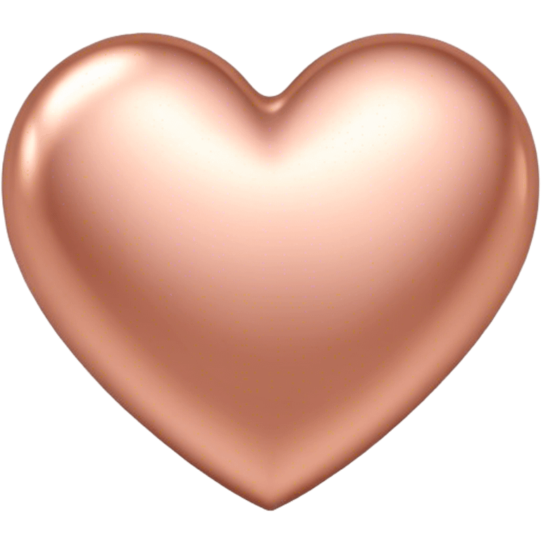 Rose gold heart  emoji