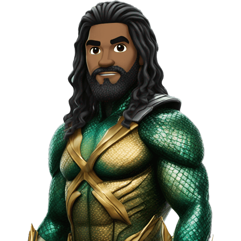 black hair aquaman emoji