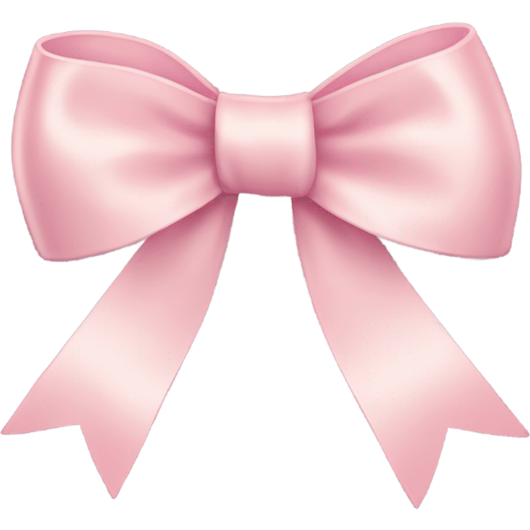 Pale pink ribbon bow emoji