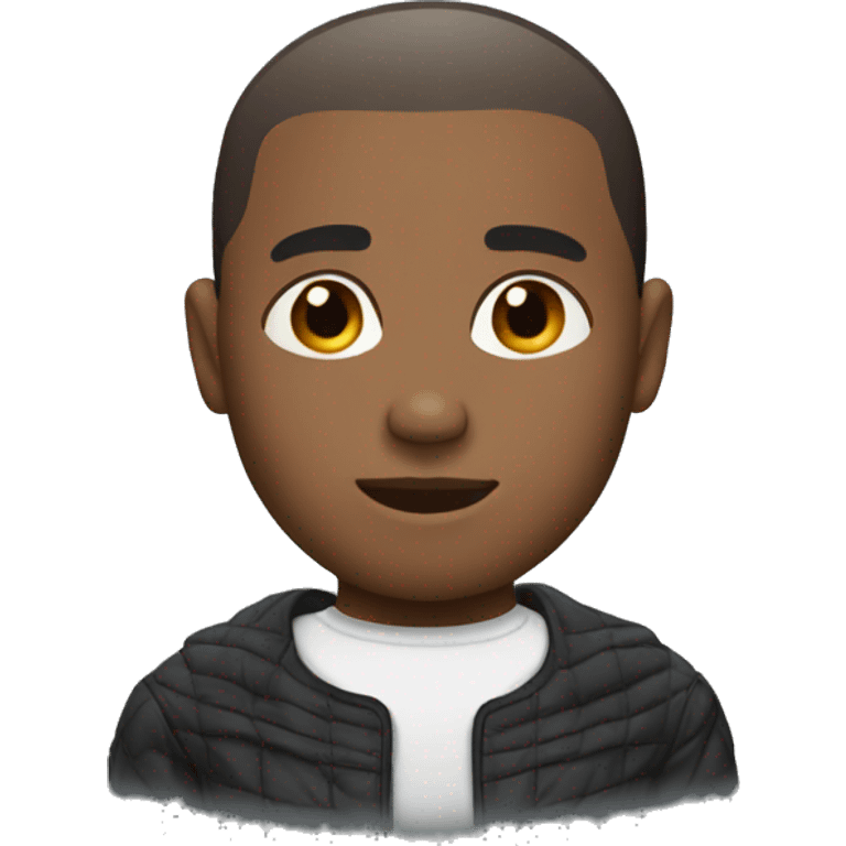 Black man with Buzz cut hairstyles  emoji