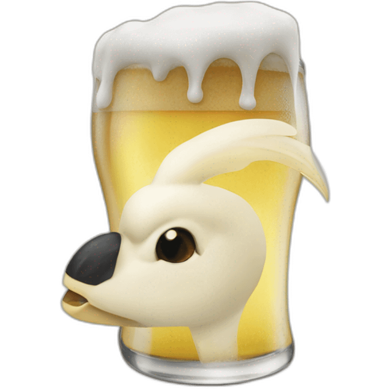 Pélican-bière emoji