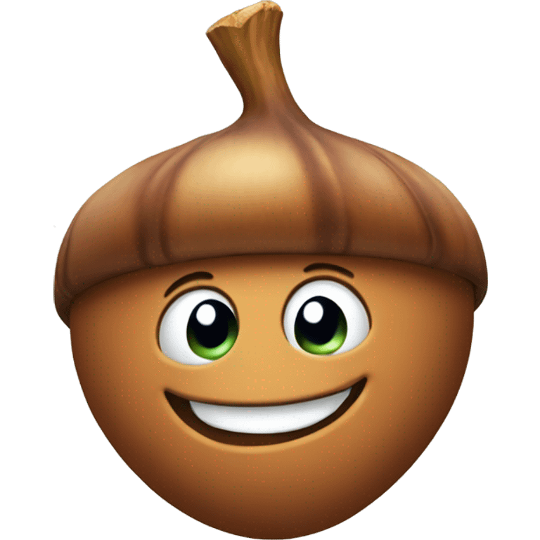 Happy Acorn  emoji