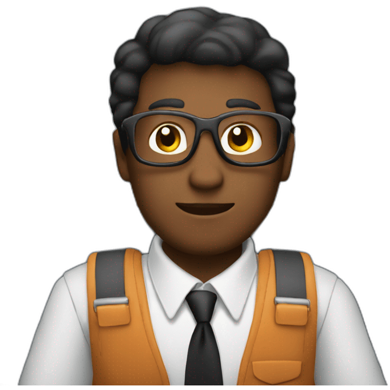 a person with a brief case sitting in an airplane emoji