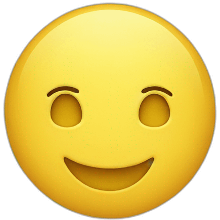 Smiling yellow Circle Emoji emoji