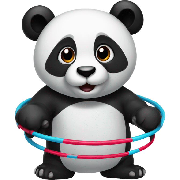 Panda with hoops emoji