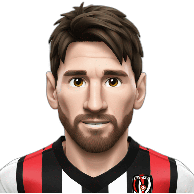 Leonel messi con la camiseta de newells emoji