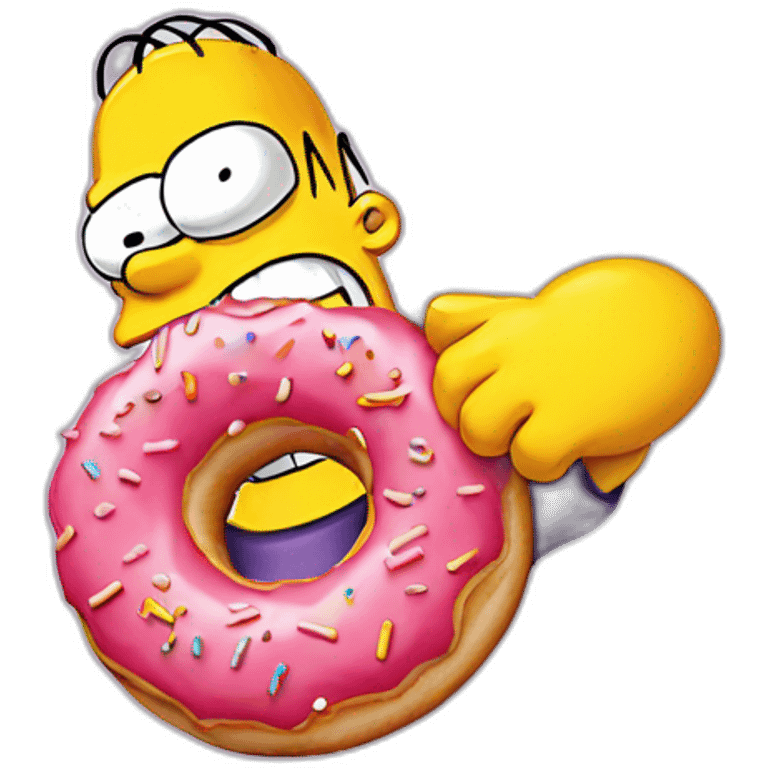 Homer simpson donut emoji