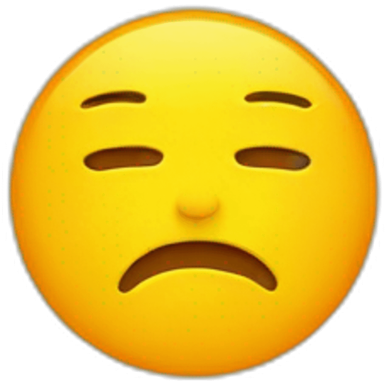 Sad sun emoji