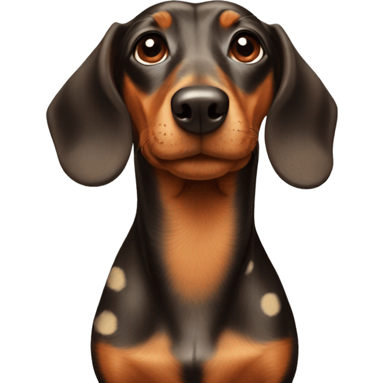 dachshund with spots emoji