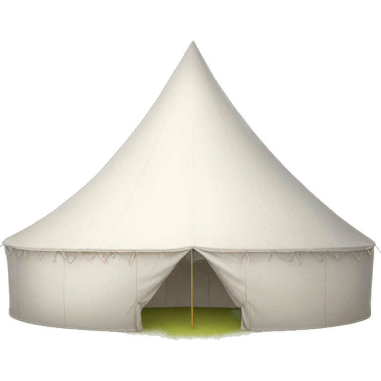 big white tent closed emoji