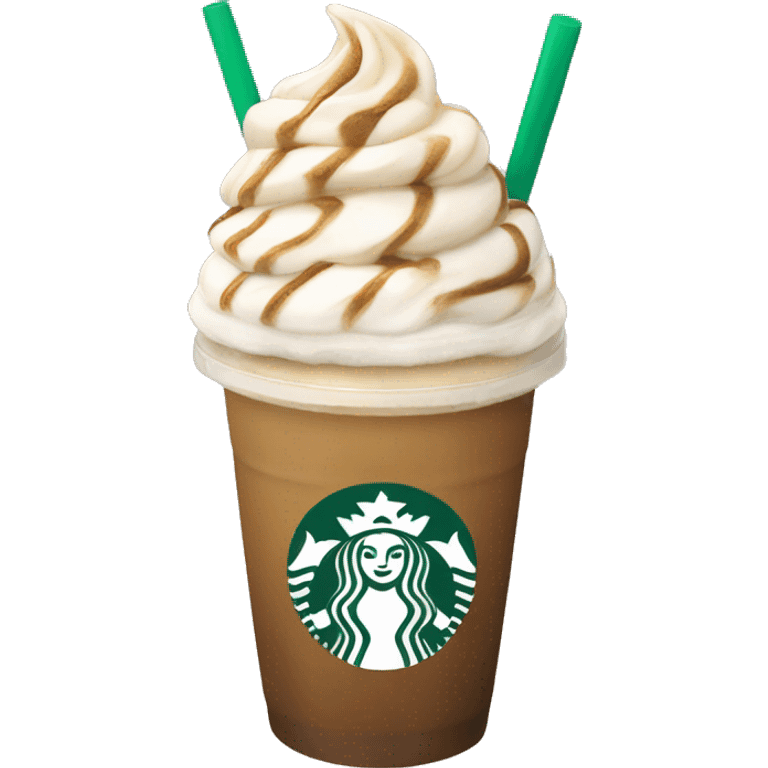 Cute aesthetic Starbucks frap emoji