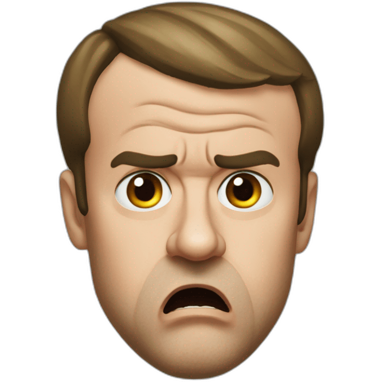 emmanuel macron angry emoji