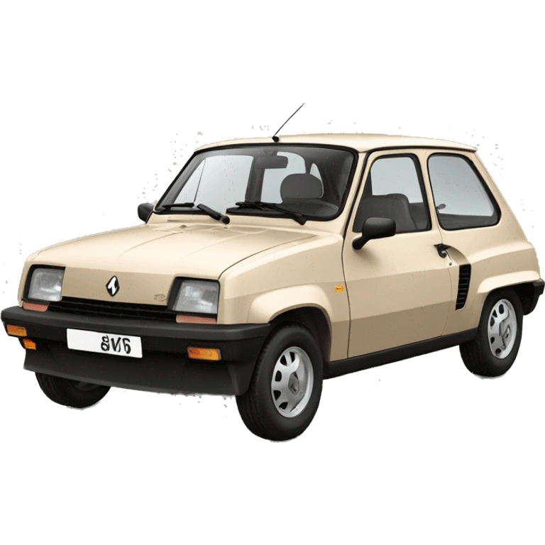 Renault 5 BEIGE emoji