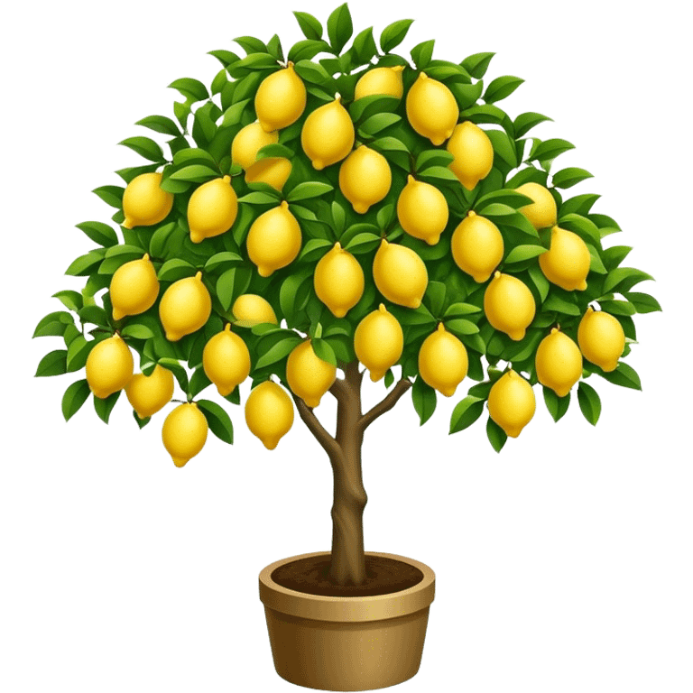 Lemon tree isometric emoji