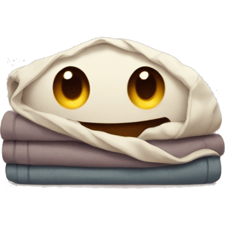 folded cute blanket emoji