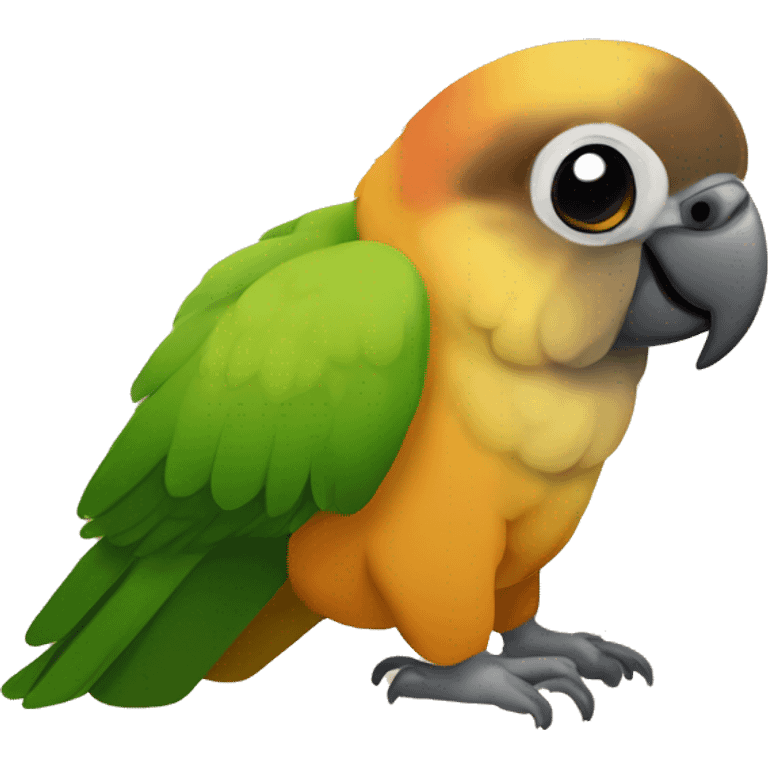 Cinnamon green cheeked conure emoji