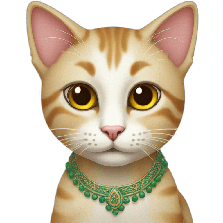 cute cat in Pakistani style  emoji