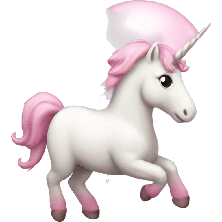 Light pink unicorn balloon  emoji