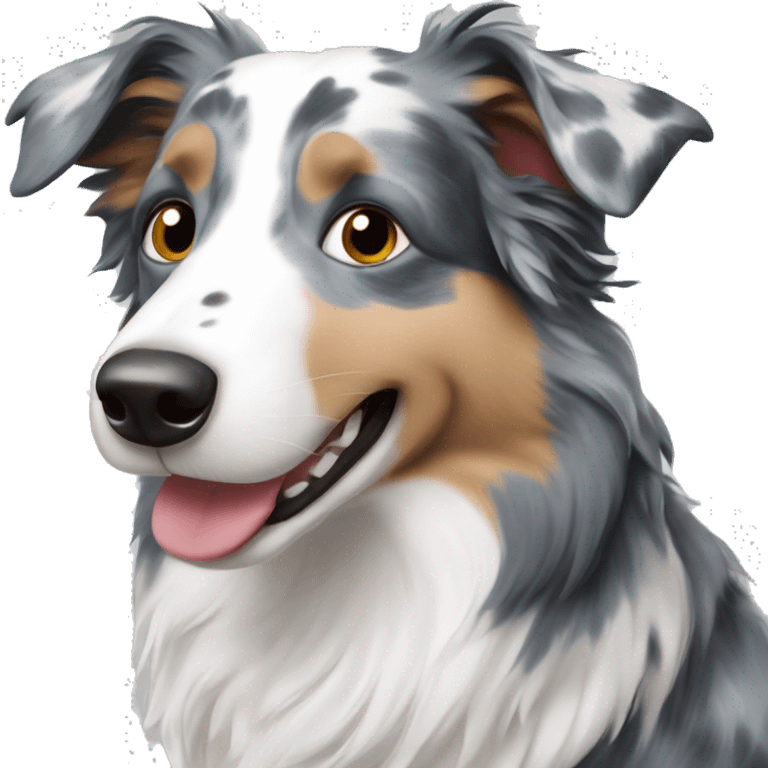 Blue Merle Border Collie emoji