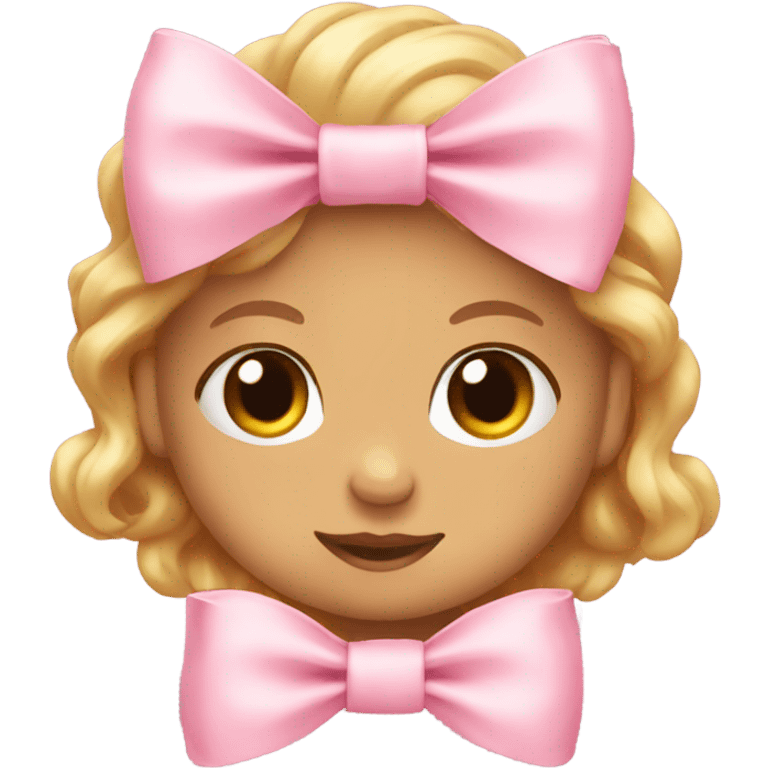 Baby pink bow emoji