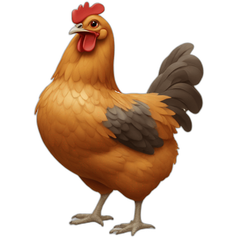 Poulet qui saute emoji